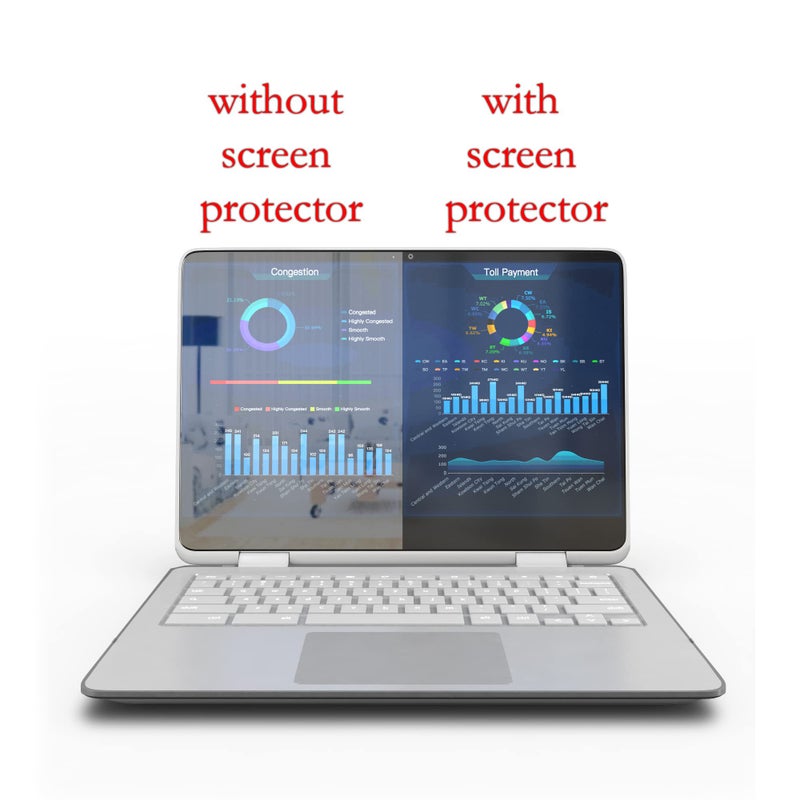 EZ-Pro Screen Protector Premium Anti Blue Light and Anti Glare Screen Protector (3 Pack) for 15.6 Inches Laptop. Filter out Blue Light and relieve computer eye strain to help you sleep better - Image 2